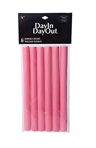 Flexible Curling Rods, Bendable Hair Curlers Rollers For Long Hair Flexi Rods(7/8")