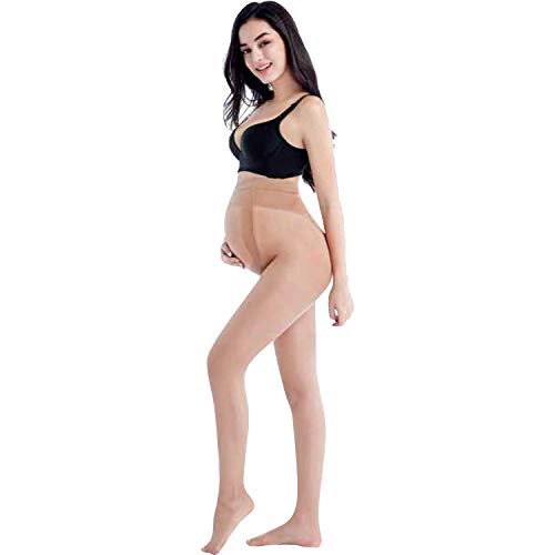 DOUBLE M Medias Transparentes Premamá ( Pack 1, 2 o 3 ) Clásicas para Pre mamá 20 Denier,...