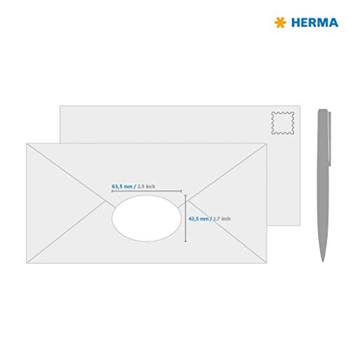 Herma 4358 Universal Etiketten ablösbar, 25 Blatt, selbstklebend