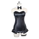 Hphqcopq Zero Rem Cosplay Costume Re Zero Rem Dress One Piece Bodysuit Womens Halloween Outfits (XXL)