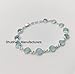 Aqua Chalcedony Stone Bracelets 925 Sterling Silver Handmade Link Chain Bracelet For Women Girl Natural Aqua Blue Chalcedony Gemstone Adjustable Link Chain Bezel Setting Bracelets Jewelry