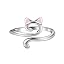 Silver pink ears