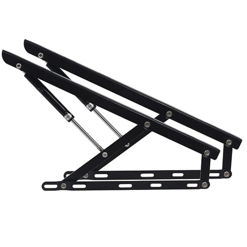 Soportes de elevación de cama neumática negra, elevador hidráulico de tapa de cama, mecanismo hidráulico de elevación de cama ascendente, mecanismo de elevación de cama plegable con resorte de gas, k