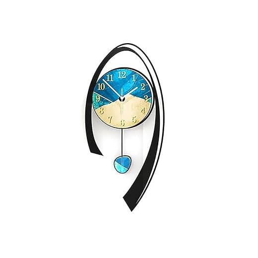 homary 24.8" Modern Wall Clock Acrylic Non Ticking Pendulum Wall Clocks Battery Operated Multi-Color Decorative Clocks for Living Room Bedroom Kitchen