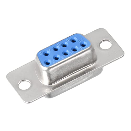 Conector D-sub DB9 hembra 9 pines pack 10 azul miniatura 4