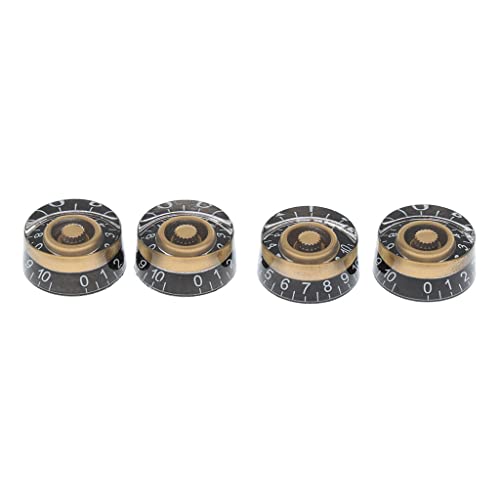 gazechimp Lot de 4 boutons de potentiomètre avec chiffres blancs vitesse bouton pour les paul guitare électrique - Les Beatles, Paul McCartney, John Lennon, RIngo Starr, George Harrison gazechimp Lot de 4 boutons de potentiomètre avec chiffres blancs vitesse bouton pour les paul guitare électrique – Image 6