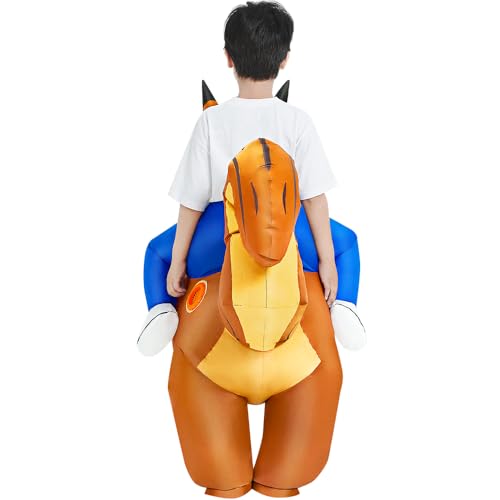 Disfraz inflable de ardilla para niños miniatura 6
