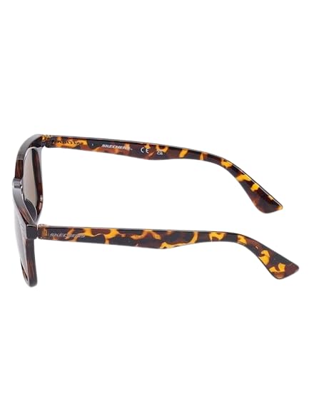 Image of Skechers - Brown Wayfarer Square Acetate Polarized Sunglasses For Men - Se8097 51 52H S