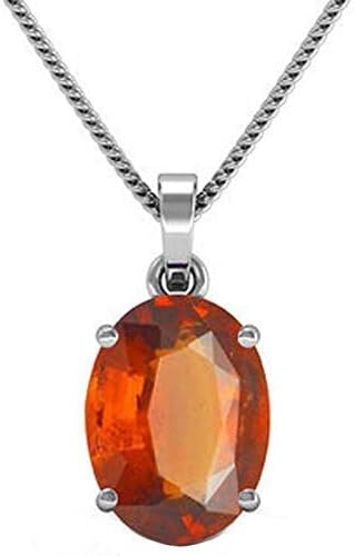 Natural 5.25 Carat And Original Unheated Untreatet Goemd Hessonite (Garnet) 925 Pure Sterling Silver Pendant Locket For Men & Women's