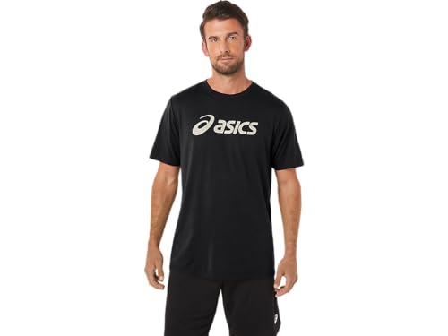 ASICS Men's XG Short Sleeve Lockup Logo TEE Training Apparel, L, Performance Black