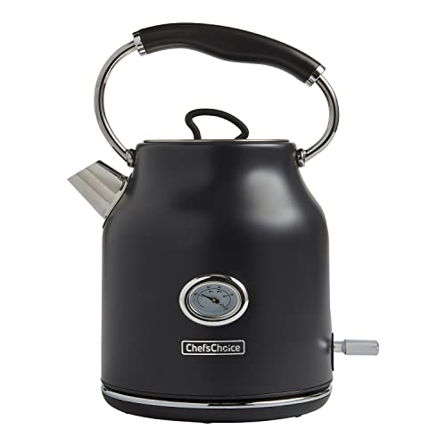 Tetera eléctrica acero inoxidable 1.7 L 1500 W negra miniatura 2