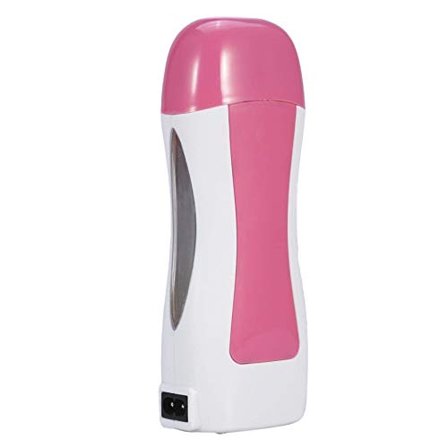 Crisnails® Calentador de Cera Tibia, Roll On Cera Fría, Depilación Profesional (Rosa 1T)