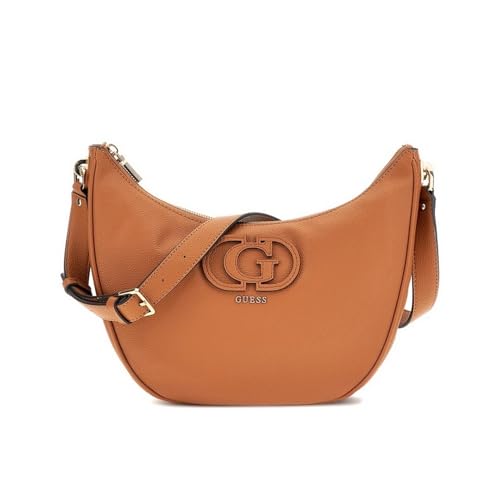 Sac hobo GUESS Calebra Cognac : maroquinerie élégante pour femme