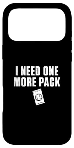 I Need One More Pack �ʔ����싅�g���[�f�B���O�J�[�h�R���N�^�[ �X�}�z�P�[�X iPhone 17 Pro Max �p