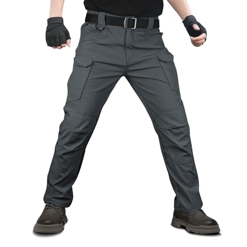 El Mejor Listado de Pantalones Riders - 5 favoritos. 49 CUBIC PLANET Pantalones Tácticos Elásticos para Hombre - Cargo Multibolsillos, Escalada, Aventura, Material Resistente al Viento y Agua, Ajuste Ergonómico para Trekking o...