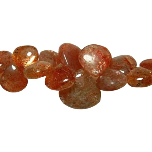 Pierre de soleil briolettes coeur pour réparer et créer des bijoux