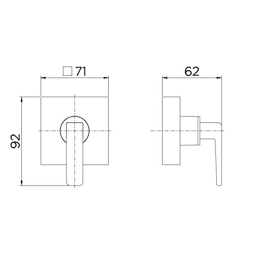 Acabamento para DocolBase 1.1/2 e 1.1/4 DocolStillo, Docol, Cromado