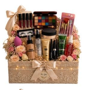 Premium Beauty Makeup Gift Basket for Women – All-in-One Cosmetic Hamper with Makeup Essentials & Brushes-picture-16