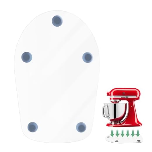 Mixer Slider Mat for KitchenAid 4.5 QT Tilt Head Stand Mixer, Sliding Tray Slider Pad for Kitchen Aid 4.5 Qt Stand Mixers Accessories, Clear