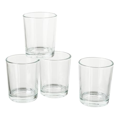 VBS Teelichtgläser, Ø5,1 x 6,3cm, 4 Stück
