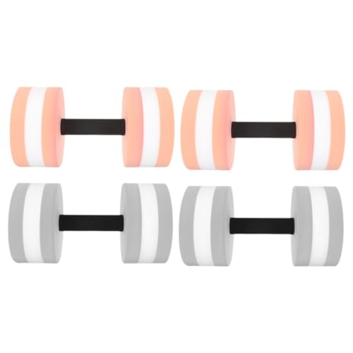 NAMOARLY 4Pcs Water Floating Dumbbells for Pool Exercise Aquatic Weights for Water Aerobics Lightweight Hand Weights for Underwater Fitness