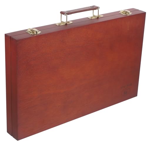 BELLIFFY Wide Application Wood Portable Art Supplies Storage European Style Painting Box