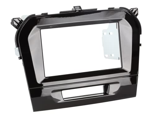 Adaptateur de façade 2-DIN Suzuki Vitara 2015+ noir piano pour autoradio