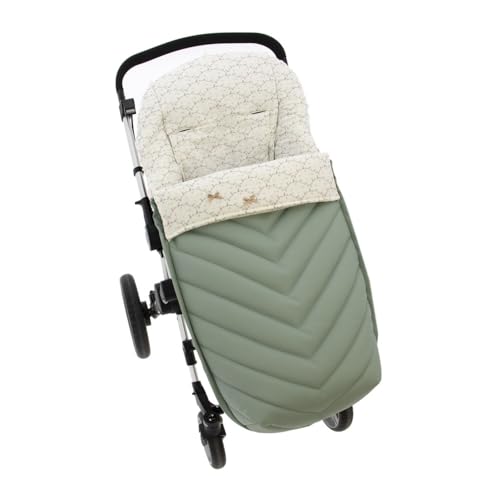 Saco Silla de Paseo Universal Rosy Fuentes- Saco Carrito Bebé - Funda de silla de paseo - Equipado para ser Ajustado perfectamente -Verde