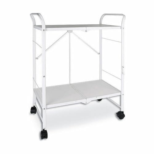 BigBuy Home Mueble Camarera Blanco Plegable 68,3 x 35,5 cm