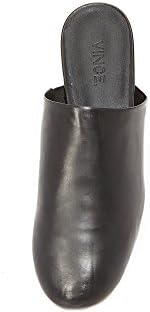 Vince Women's Oren Slide Shoe, Black Leather, 6 Medium US | Image 3