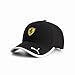 PUMA Scuderia Ferrari F1 Classic Logo Hat - Black- One Size Fits Most