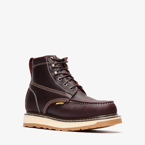 Image of Bonanza Boots FRONTIER DUAL 6 inch Moc Toe Work Boot - Premium Leather, Comfort Insole & Tough Wedge Outsole
