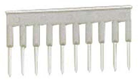 WAGO 281-482 INS Comb Jump BAR, a grey comb-shaped component with multiple metal pins extending downwards.