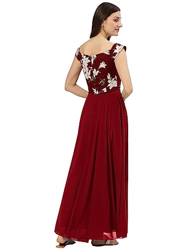 Image of Women's Black Floral Print Dress