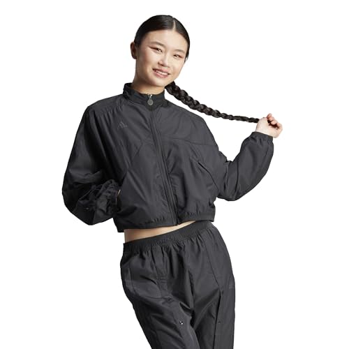 adidas Women's Tiro Snap Buttons Jacket, Black, Large