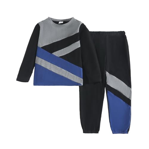 Image of Boy Clothes Plant Camouflage Pants LA Letter Print Top Sweatsuit Fall Boys Outfits Set