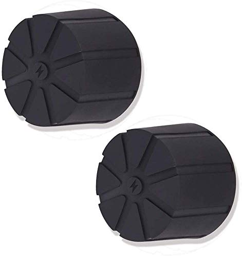 2 Piece Soft Silicone Protective Lens Caps Cover, Universal Fit - Drop-Proof Dust-Proof Scratch-Proof Waterproof for 99% DSLR Lenses (65-88mm Black)
