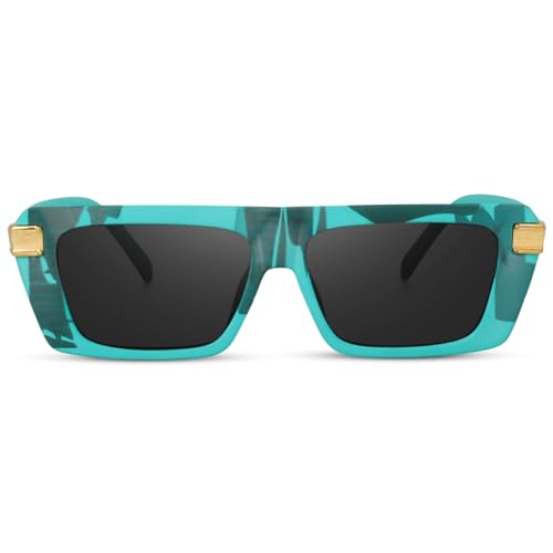 Image of Dervin UV Protection Rectangular Sunglasses for Men and Women
