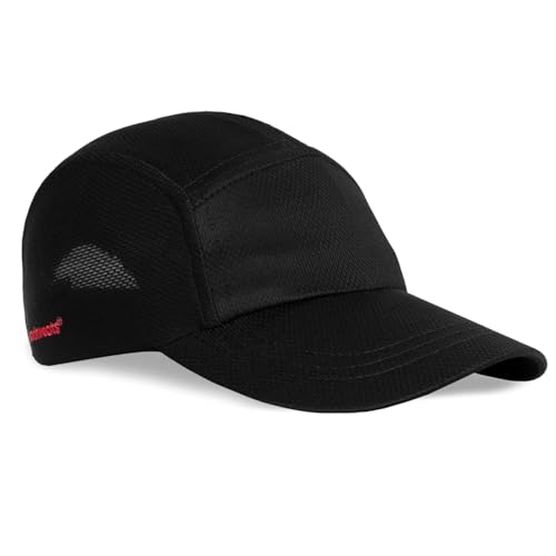 Headsweats Womens Performance Race Hat for Running and Outdoor Lifestyle Baseball Cap, Black