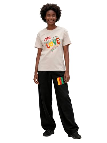 Image of Black History Pajamas, Graphic Matching Sets for Women, Magic Afro American Natural Hair Vintage Melanin T-Shirts and Pants