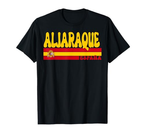 ALJARAQUE Ciudad España Vintage Estética Vacaciones de Verano Camiseta