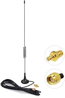 Bingfu Dual Band 978MHz 1090MHz 5dBi Magnetic Base SMA Male MCX Antenna for Aviation Dual Band 978MHz 1090MHz ADS-B Receiver RTL SDR Software Defined Radio USB Stick Dongle Tuner Receiver