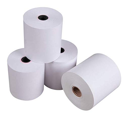 80 x 60mm Thermal Till Rolls Chip & Pin PDQ Credit Card Roll - 50 Rolls BPA Free Thermal Paper Rolls