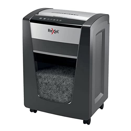 Rexel Momentum X420 Destructeur Coupe Croisée, Jusqu'à 22-20 Feuilles (70-80 g/m²), Corbeille 30L, Noir, 2104578EU