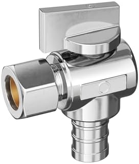 PROFLO PFXQAP32C 1/2" x 3/8" Quarter Turn Angle Valve - Chrome