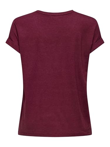 ONLY Camiseta para Mujer ONLMOSTER, Granate, XL