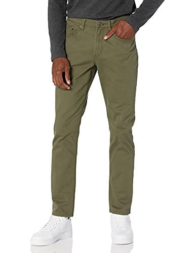 Foto de Amazon Essentials Pantalones ajustados para hombre, diseño de sarga elástica de 5 bolsillos (imagen 2)