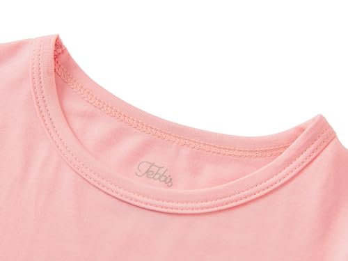 Tebbis Snug-Fitting Unisex Pajamas for Boys & Girls – Dino/Stripe PJs Soft Modal Fiber Toddler Little Jammies Size 2T-72