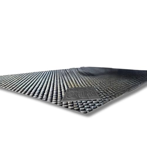 Image of DM DASII Premium EVA Cow Mat | 8x5 ft | 30mm Thick | Durable, Shock-Absorbent & Waterproof | Anti-Slip & Easy to Clean | Ideal for Cows, Buffaloes & Dairy Farms(Super Deluxe, Black)