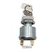 Cylinman Ignition Switch 17421G1 fit for EZGO Golf Cars 2 Terminal Gas-Electric ON-Off, 2 Prong 4 Key Free Terminals & Carabiner